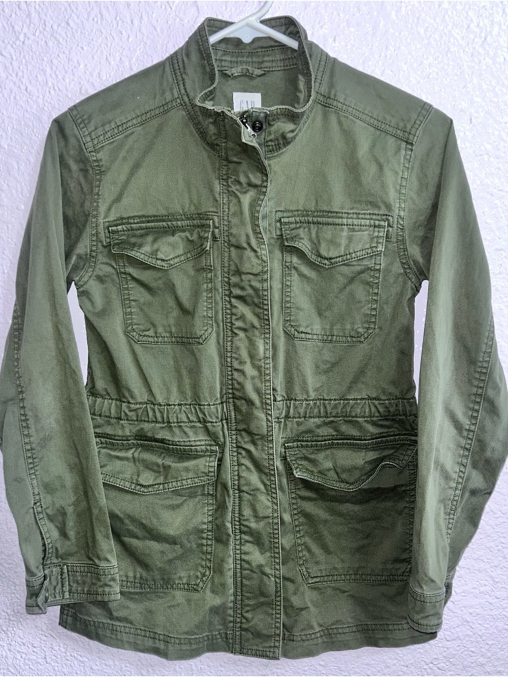 GAP Olive Utility Jacket with Multiple Pockets